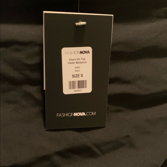 Chain On Top Halter Bodysuit. - Picture 10 of 11